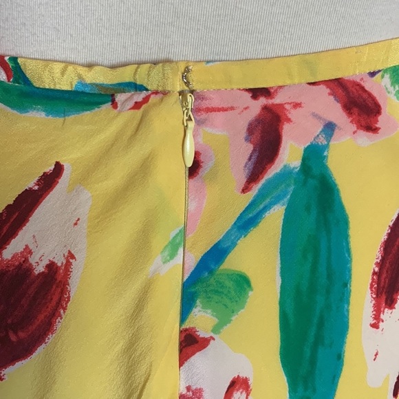 Ralph Lauren Purple Label Floral A-Line Skirt - Red, Green, Yellow - Picture 9 of 11